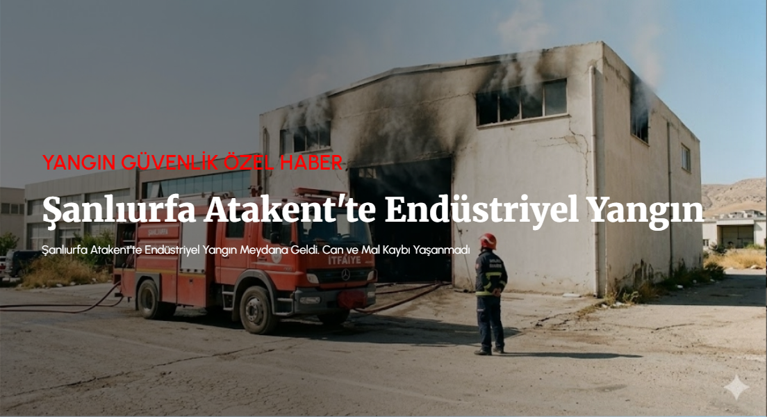 Şanlıurfa Atakent'te Endüstriyel Yangın
